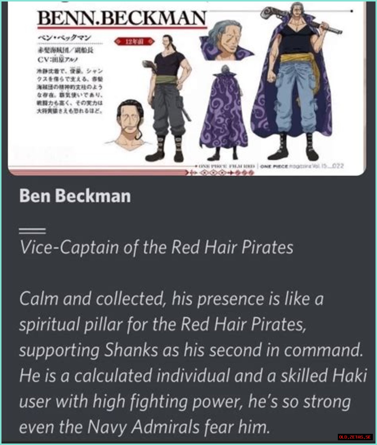 Ben Beckman: The Unseen Hero Of One Piece