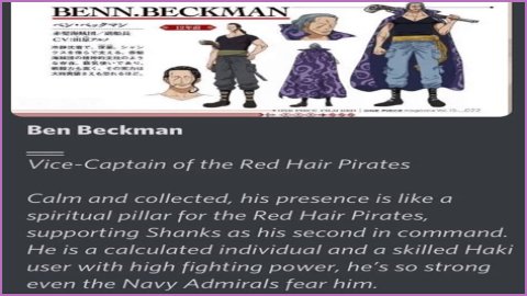 Ben Beckman: The Unseen Hero Of One Piece